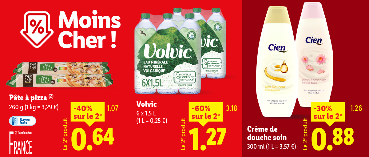 Les offres moins cher de la semaine