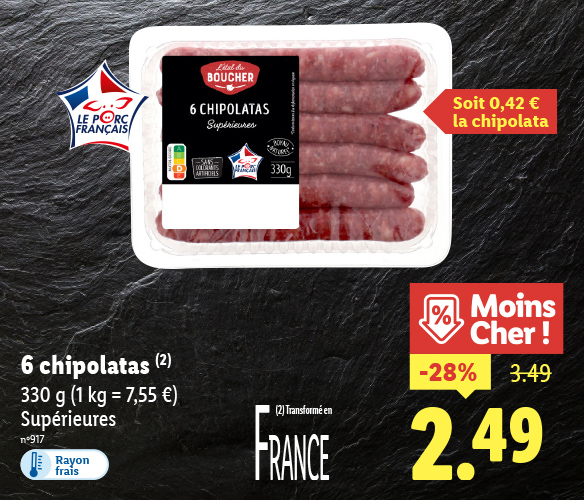 Produit disponible dans votre supermarché Lidl