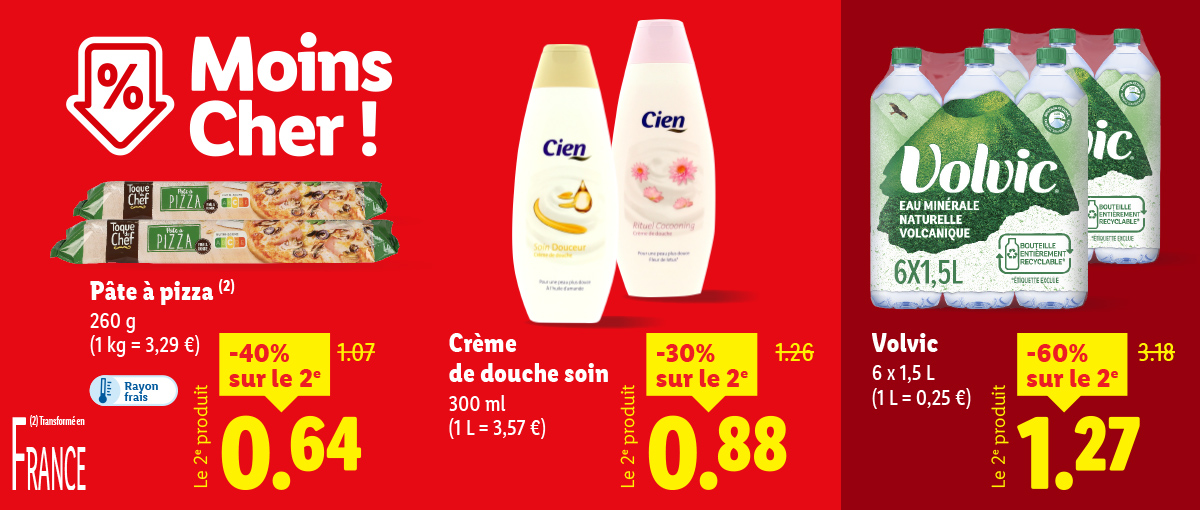 Les offres Moins cher de la semaine !