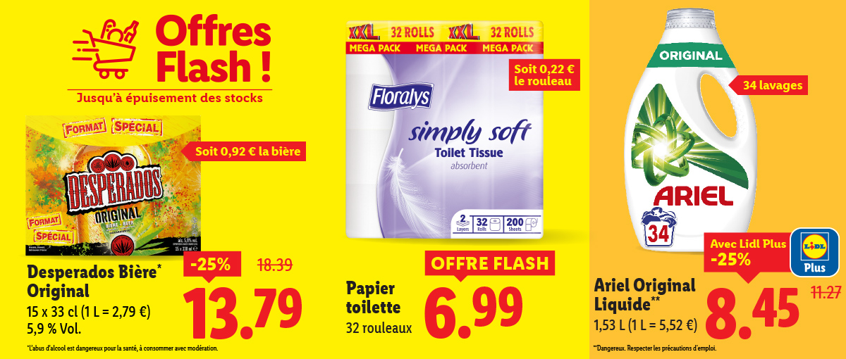 Les offres flash de la semaine