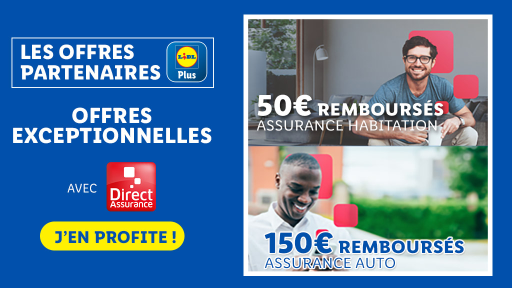 Offre exceptionnelle avec Direct Assurance Auto et Direct Assurance Habitation !