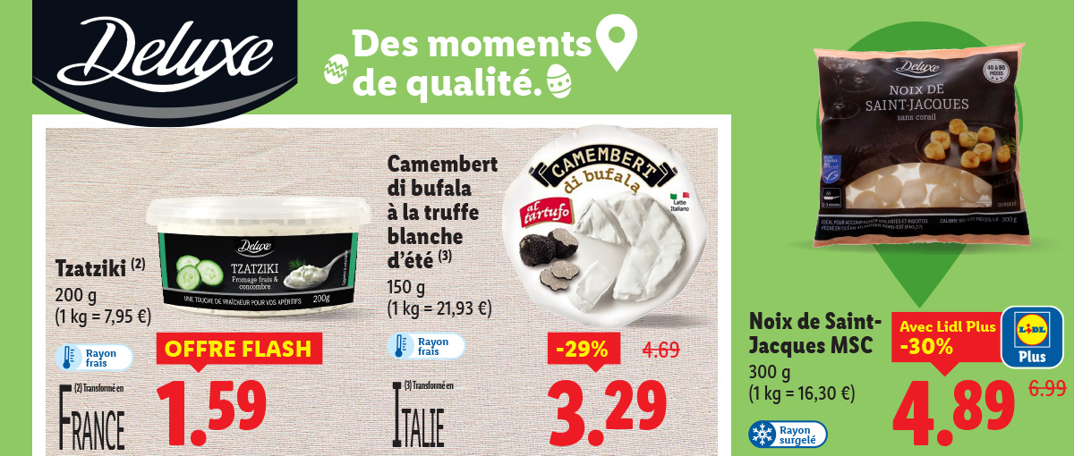 Les offres Deluxe de la semaine !