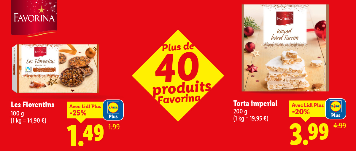 Retrouvez nos offres favorina en supermarché