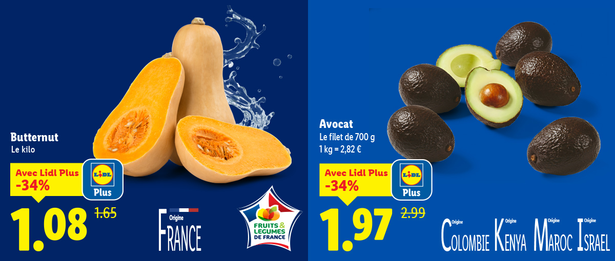 Les offres fruits et légumes de la semaine