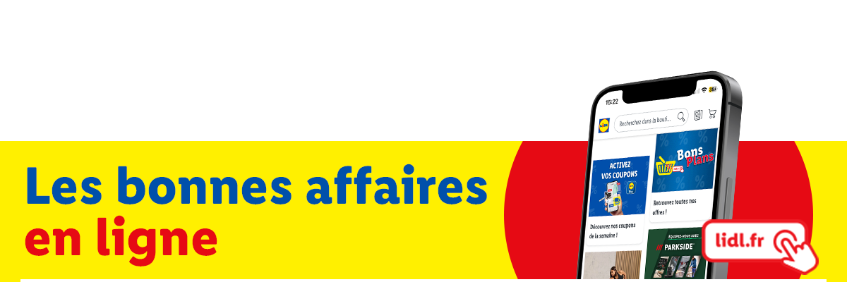 Les bonnes affaires en ligne sur lidl.fr