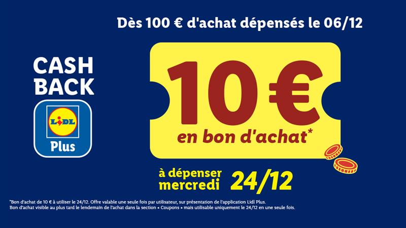Cash back en supermarché