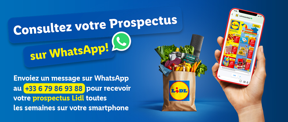 Consultez votre prospectus sur WhatsApp !