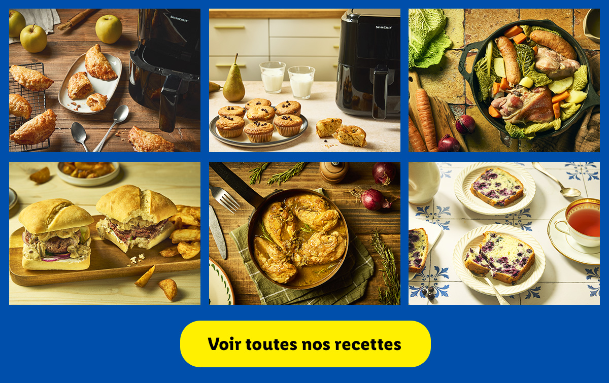 Trouvez l'inspiration avec toutes nos délicieuses recettes réalisées avec des produits Lidl