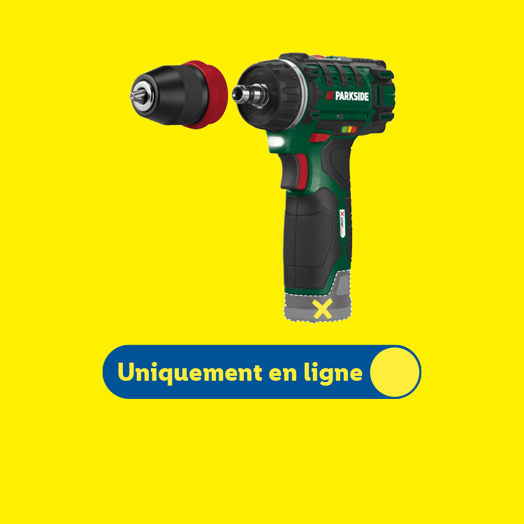 Perceuse-visseuse sans fil à 30% avec votre coupon Lidl plus