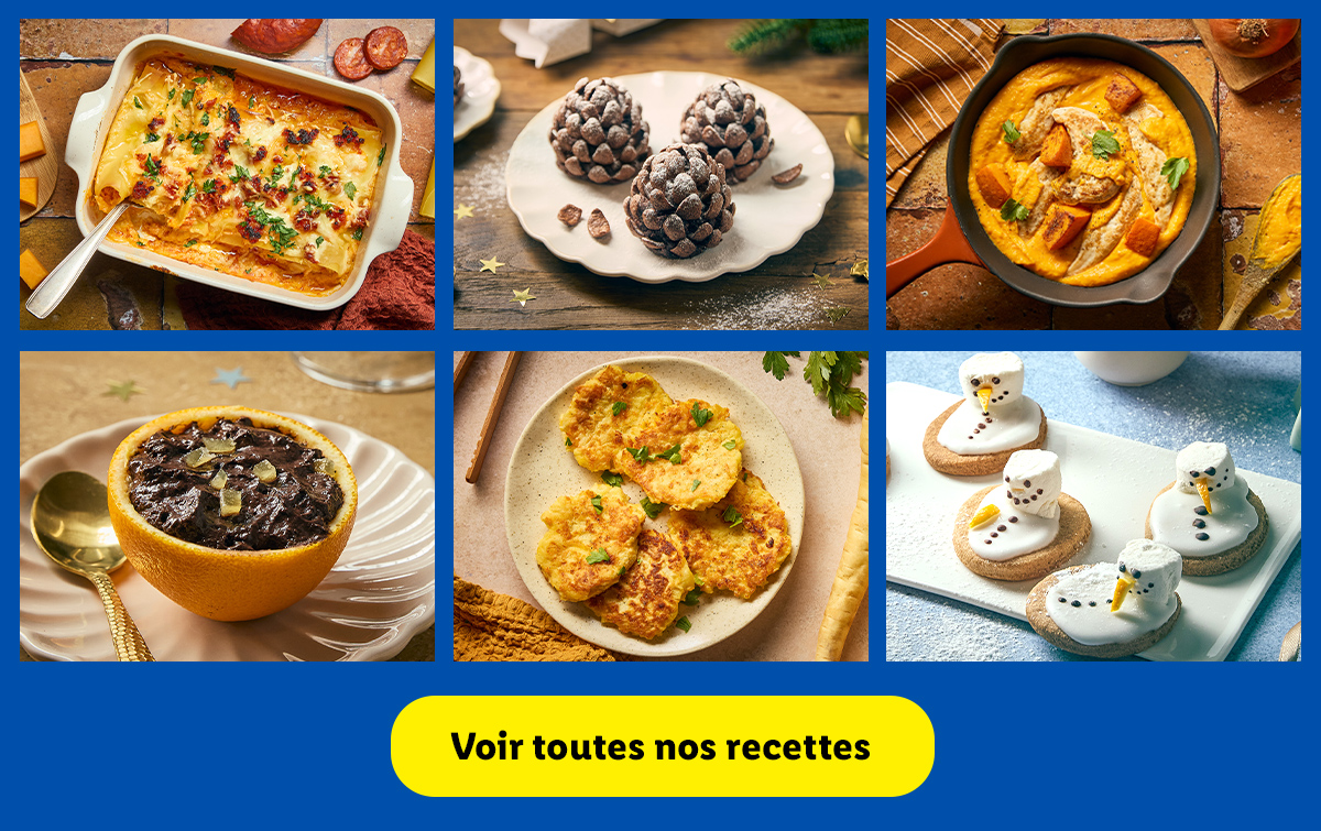 Trouvez l'inspiration avec toutes nos délicieuses recettes réalisées avec des produits Lidl