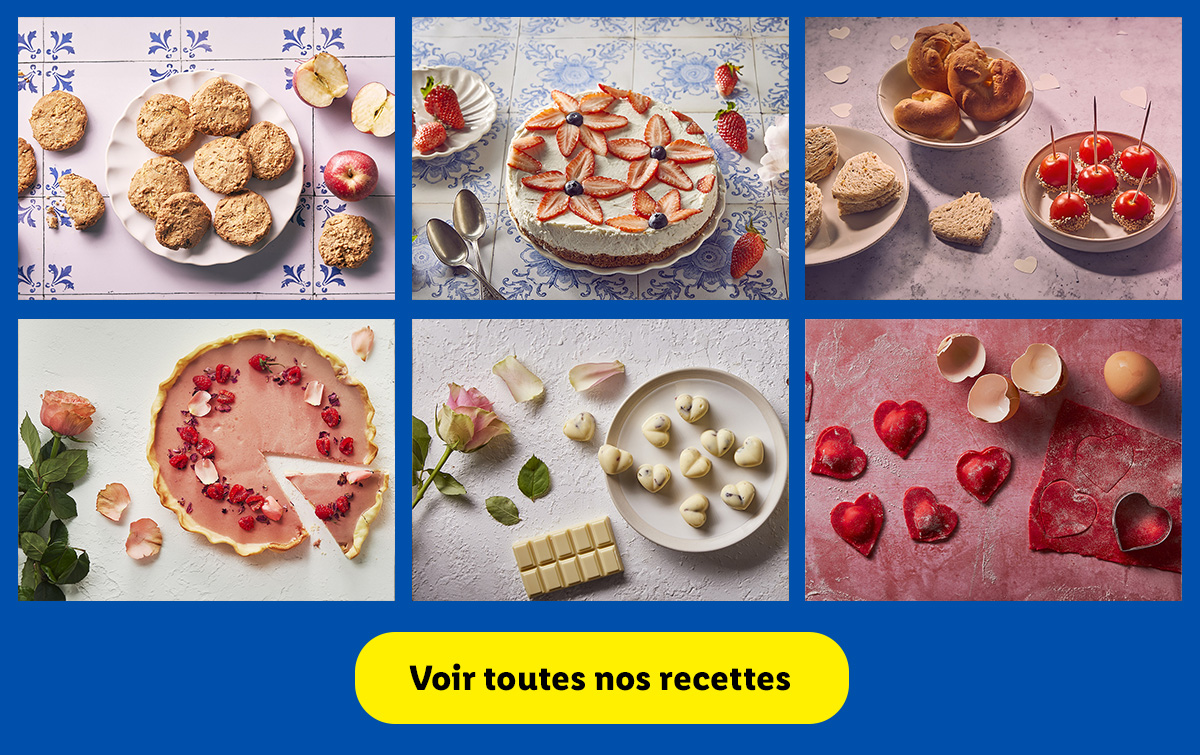 Trouvez l'inspiration avec toutes nos délicieuses recettes réalisées avec des produits Lidl