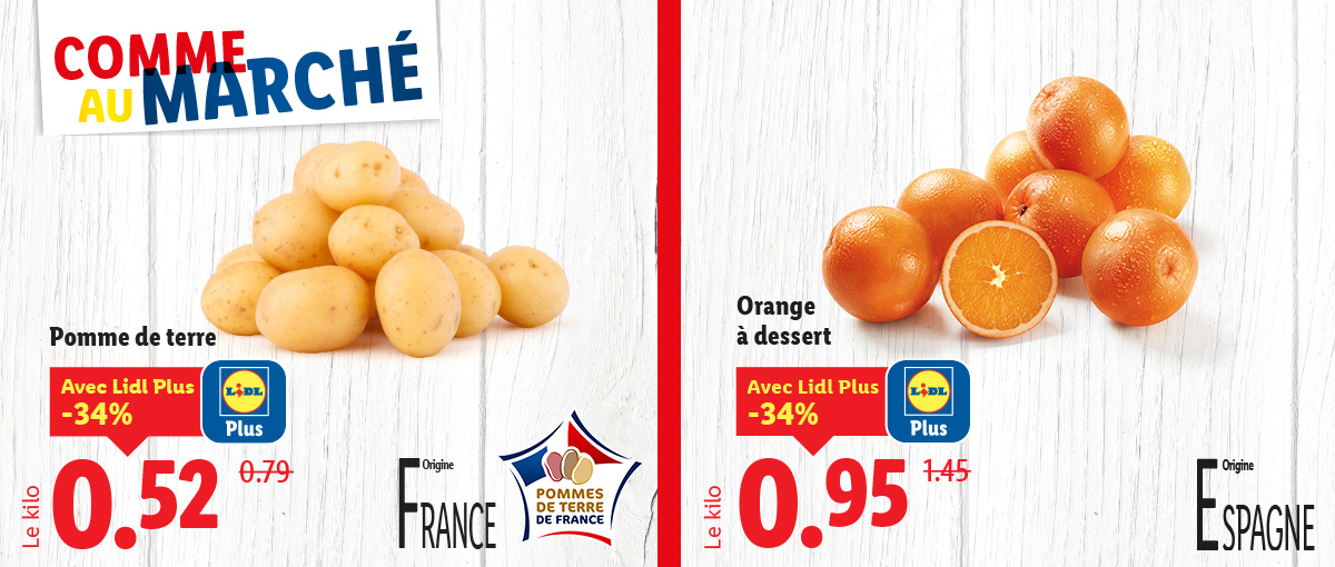 Les offres fruits et légumes de la semaine