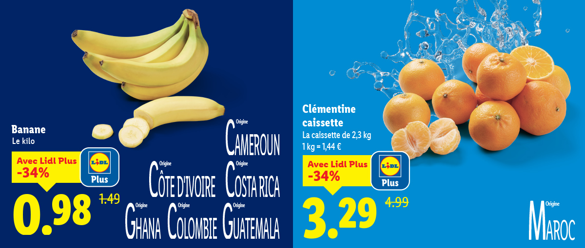 Les offres fruits et légumes de la semaine