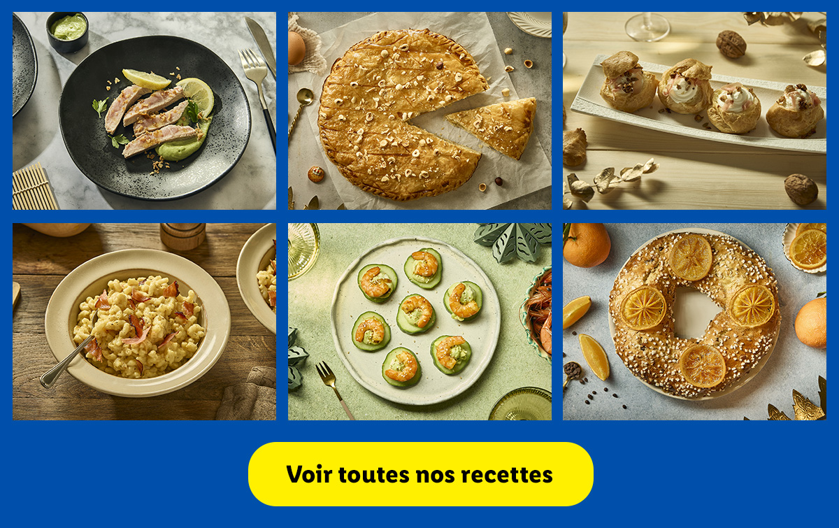 Trouvez l'inspiration avec toutes nos délicieuses recettes réalisées avec des produits Lidl