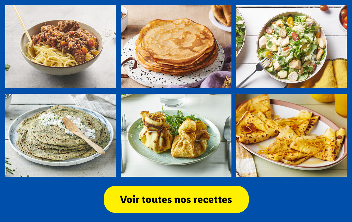 Trouvez l'inspiration avec toutes nos délicieuses recettes réalisées avec des produits Lidl