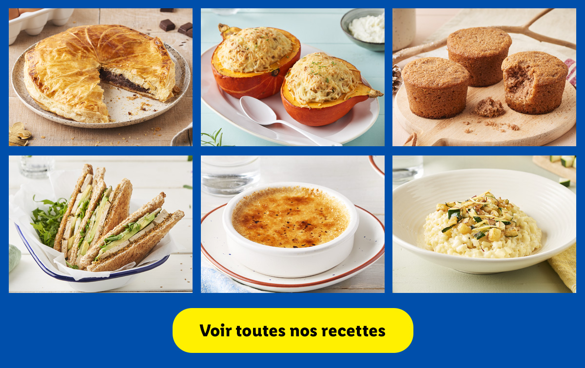 Trouvez l'inspiration avec toutes nos délicieuses recettes réalisées avec des produits Lidl