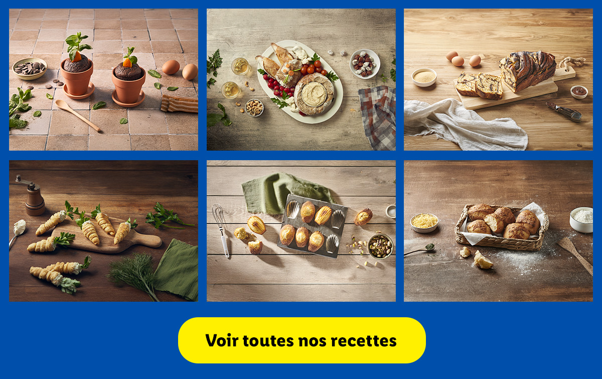 Trouvez l'inspiration avec toutes nos délicieuses recettes réalisées avec des produits Lidl