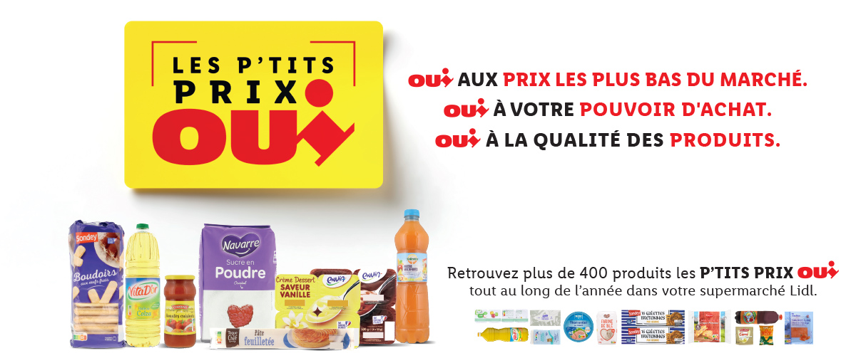 Les P'tits Prix OUI ! Lidl est moins cher 