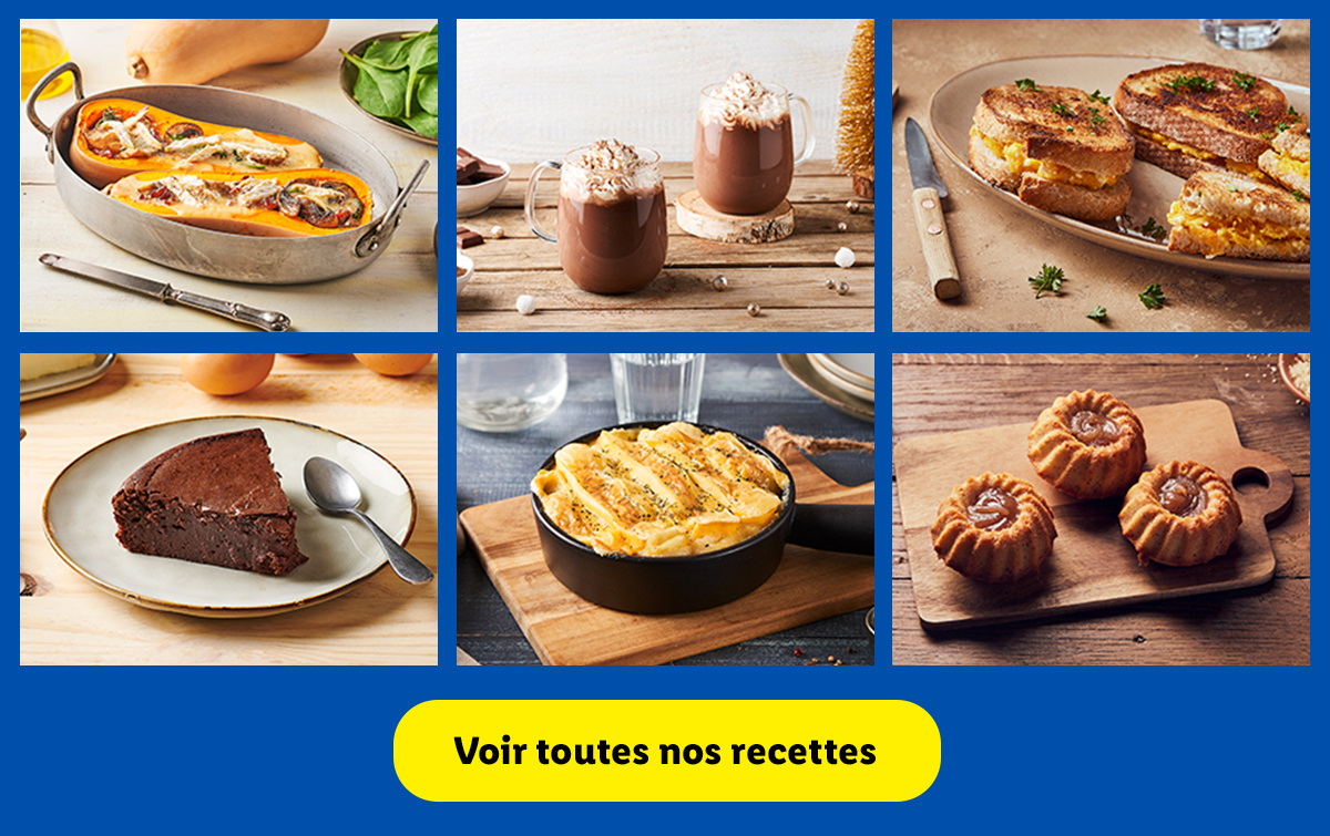 Trouvez l'inspiration avec toutes nos délicieuses recettes réalisées avec des produits Lidl