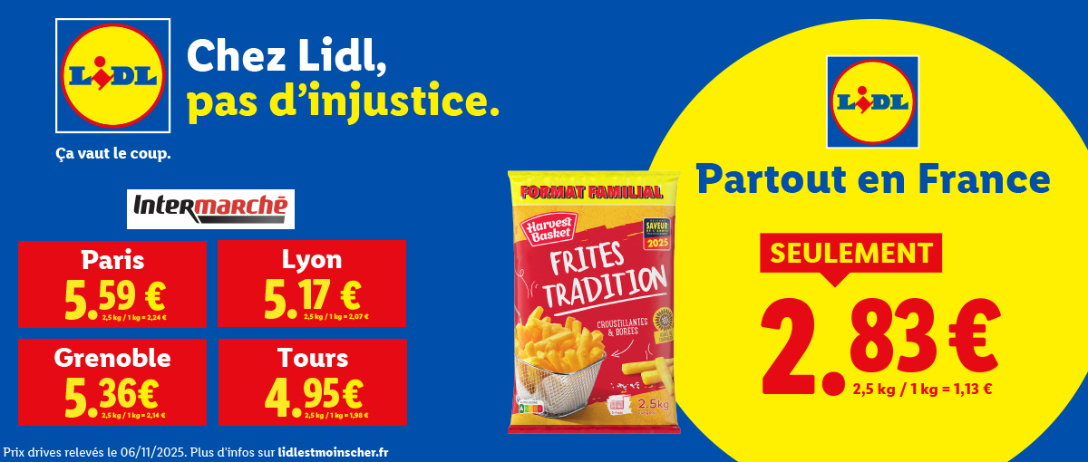 Chez Lidl pas d'injustice.