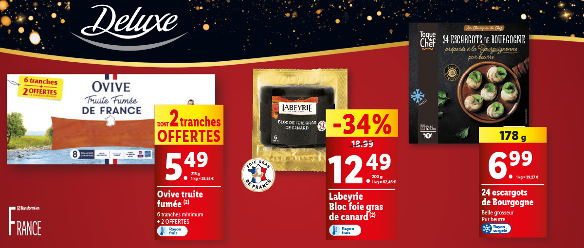 La gamme Deluxe en vente le mercredi 20/11