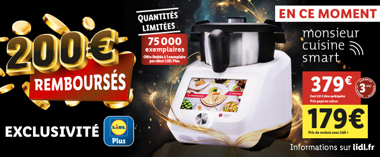 Offre exeptionnel sur le Monsieur Cuisine Smart en vente à partir du lundi 02/12