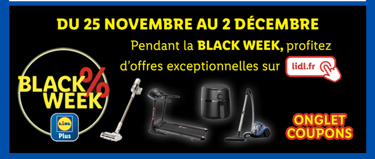 Ne manquez pas les offres de la Black Week 